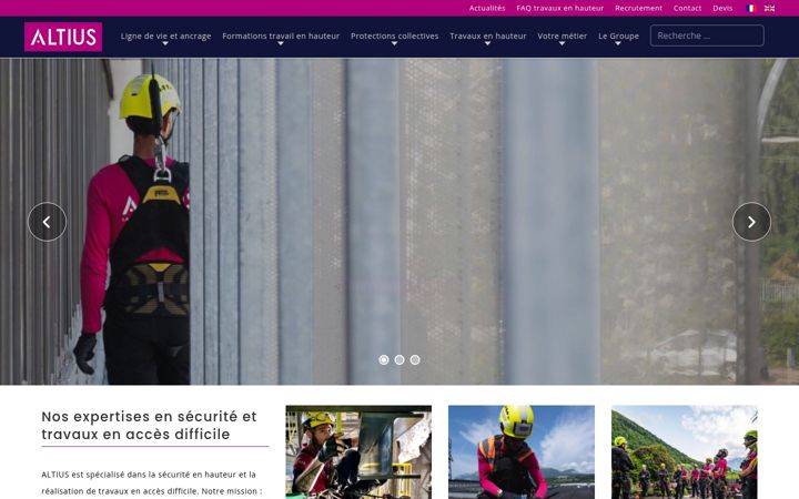 Screenshot of altius.fr