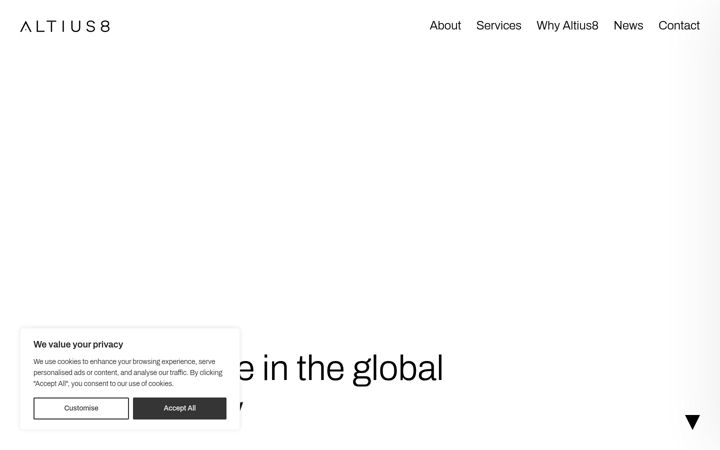Screenshot of altius8.com