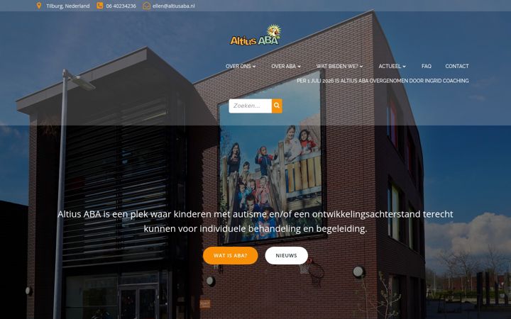 Screenshot of altiusaba.nl