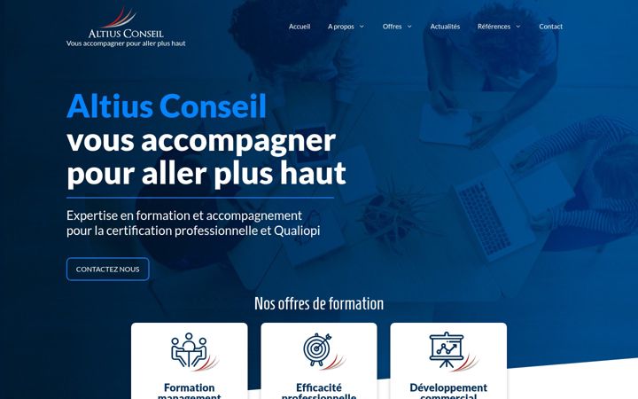 Screenshot of altiusconseil.fr