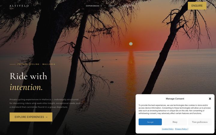 Screenshot of altivelo.com