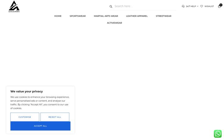 Posnetek zaslona altivussports.com