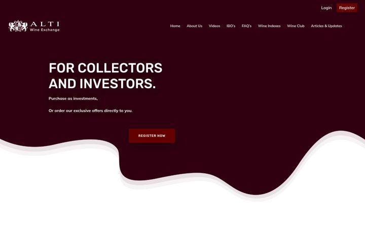 Screenshot of altiwineexchange.com