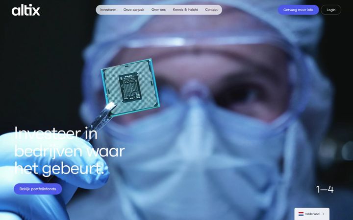 Skjermbilde av altix.nl