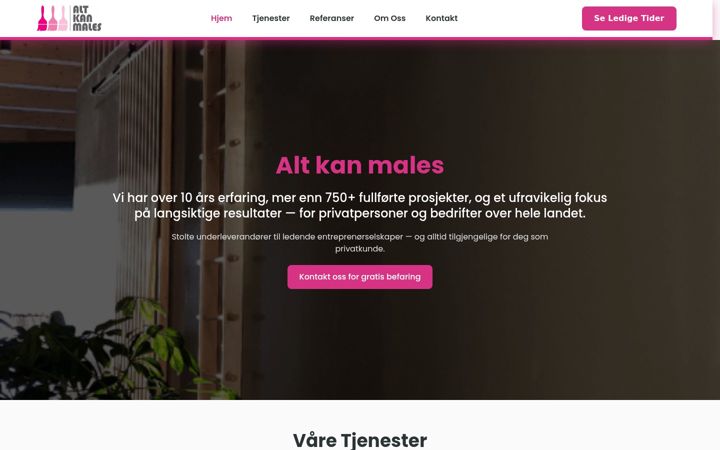 Screenshot of altkanmales.no
