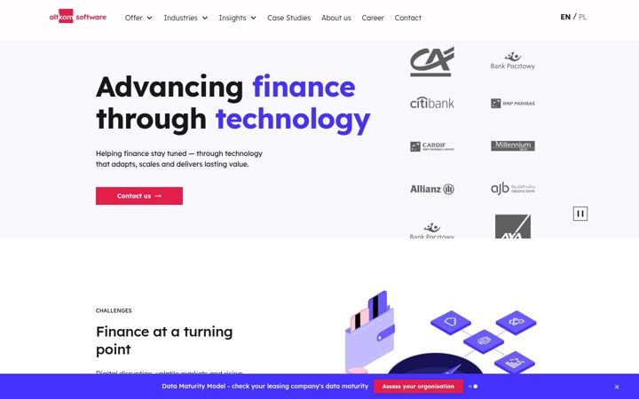 Screenshot of altkomsoftware.com
