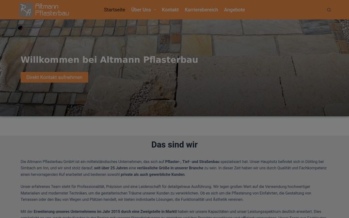 Screenshot of altmann-pflasterbau.gmbh