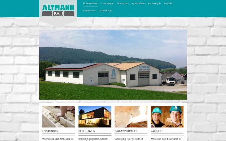 Screenshot of altmannbau.de