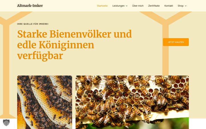 Skjermbilde av altmark-imker.de