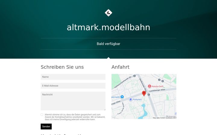 Screenshot of altmark-modellbahn.de