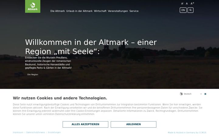 Screenshot of altmark.de