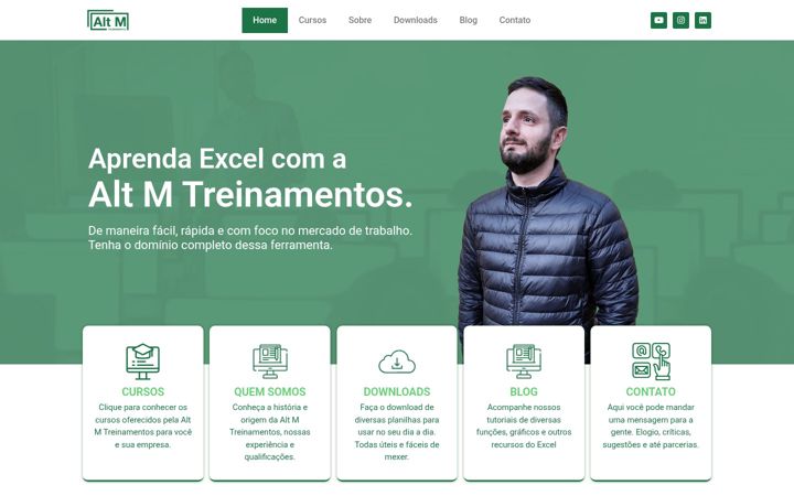 Screenshot of altmtreinamentos.com.br