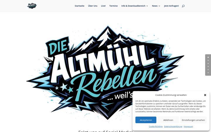 Screenshot of altmuehlrebellen.de
