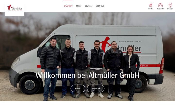 Képernyőkép: altmueller-shk.de