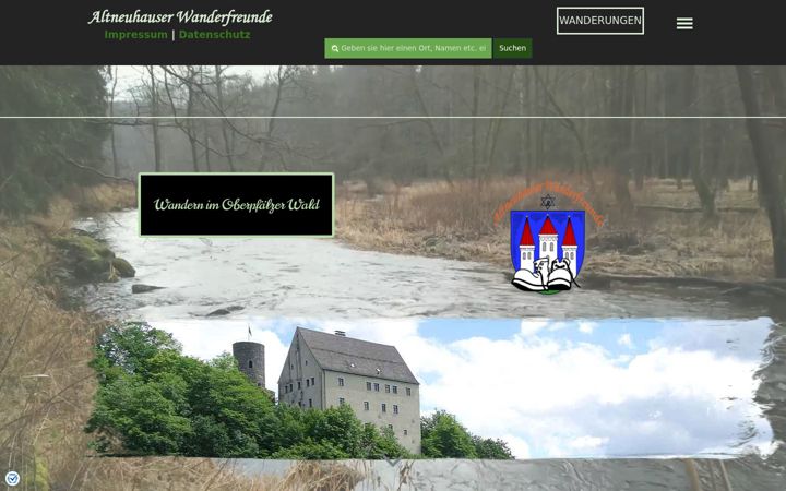 Screenshot of altneuhauser-wanderfreunde.de