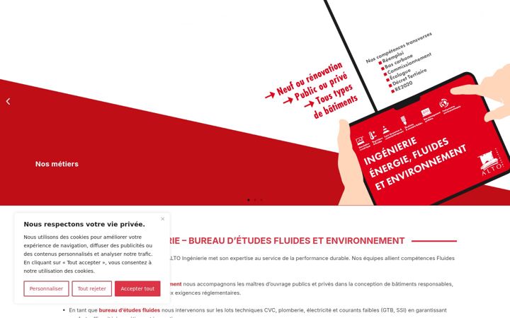 Snímek obrazovky alto-ingenierie.fr