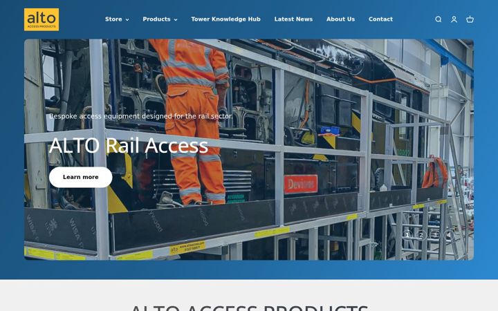 Screenshot of alto-seating.co.uk