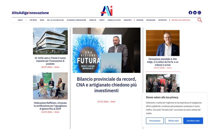 Screenshot of altoadigeinnovazione.it