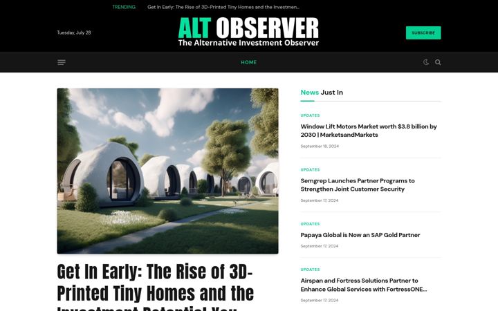 Zrzut ekranu altobserver.com