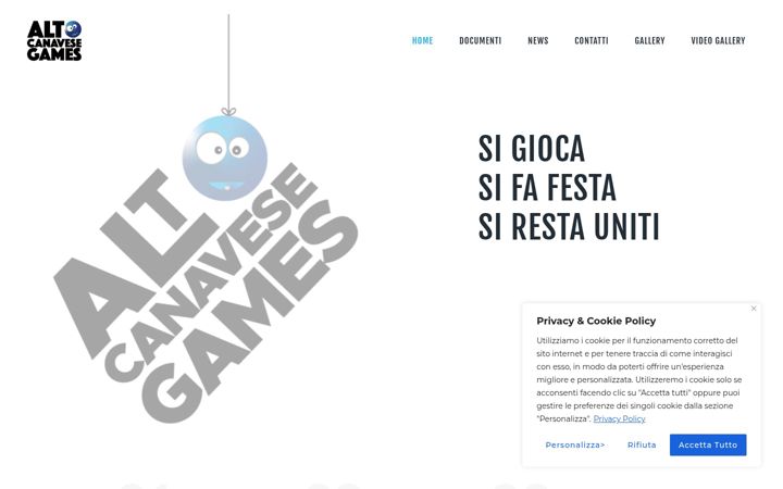 Zrzut ekranu altocanavesegames.it
