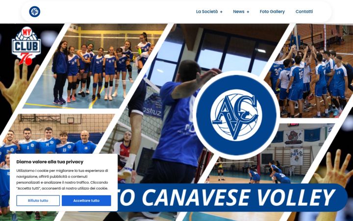 Screenshot of altocanavesevolley.com