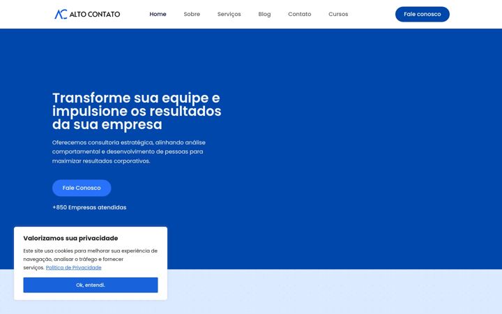Screenshot του altocontato.com.br
