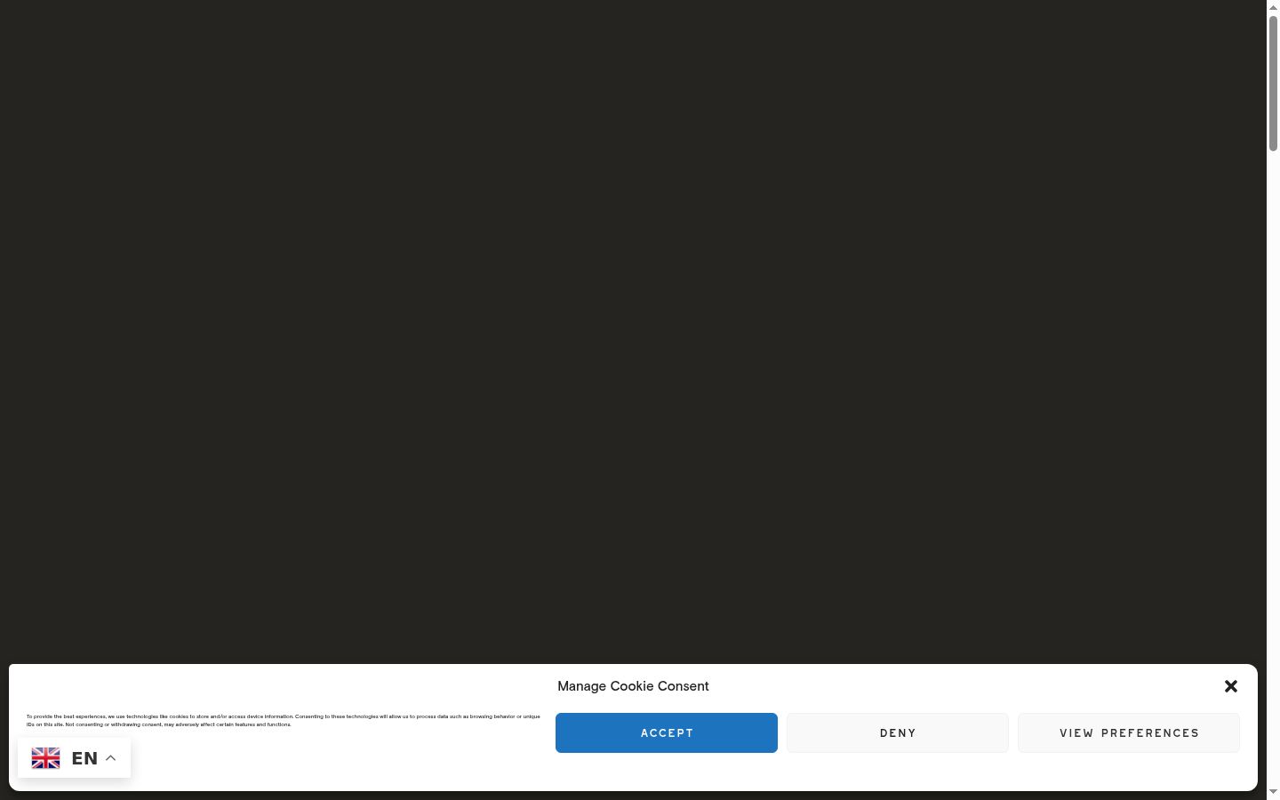 Screenshot des Einwilligungsbanners vor jeglicher Interaktion