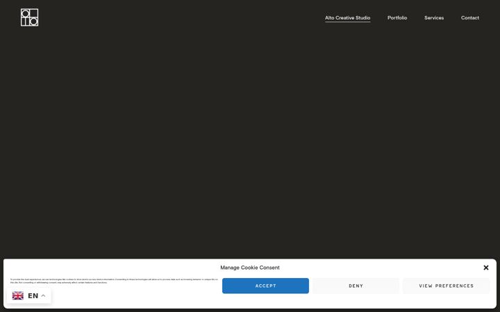 Screenshot von altocreativestudio.com