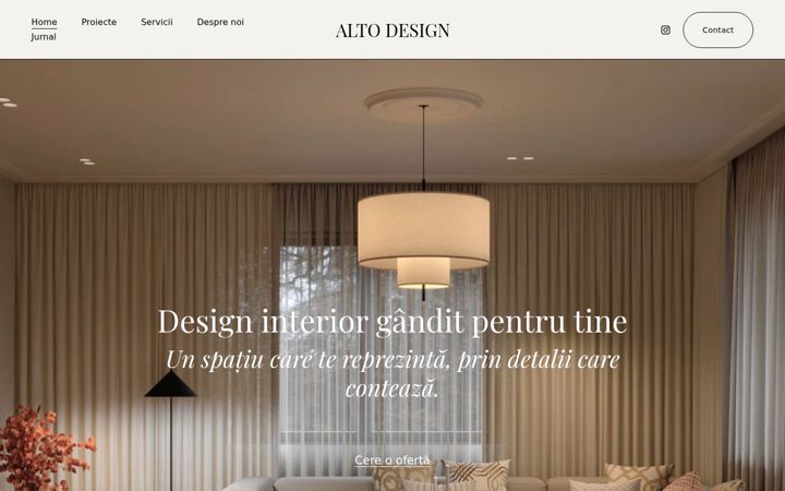 Screenshot of altodesign.ro