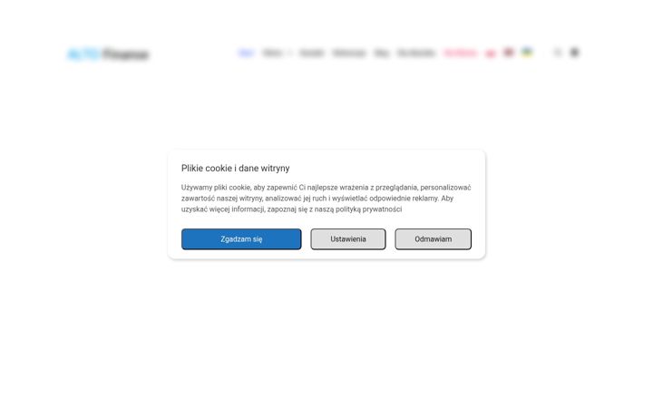 Snímek obrazovky altofinanse.pl