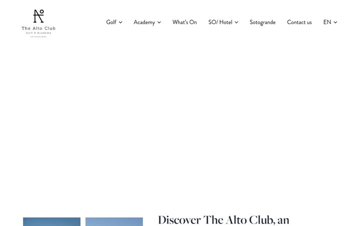 Screenshot of altogolfclub.com