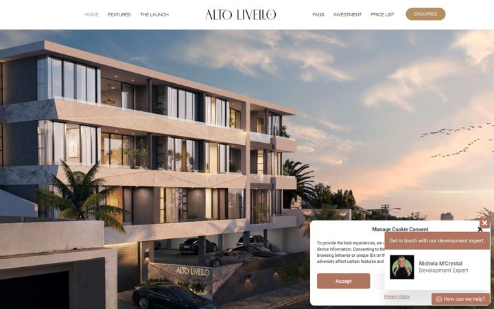 Screenshot of altolivello.co.za