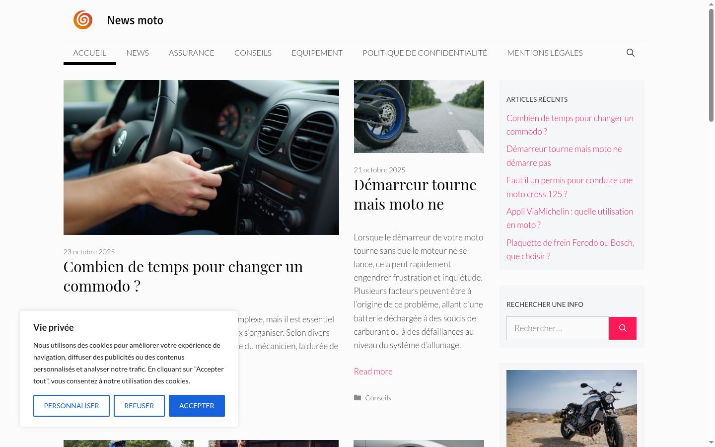 Skærmbillede af samtykkebanneret, som det blev vist før nogen interaktion