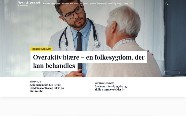 Skærmbillede af altomdinsundhed.dk