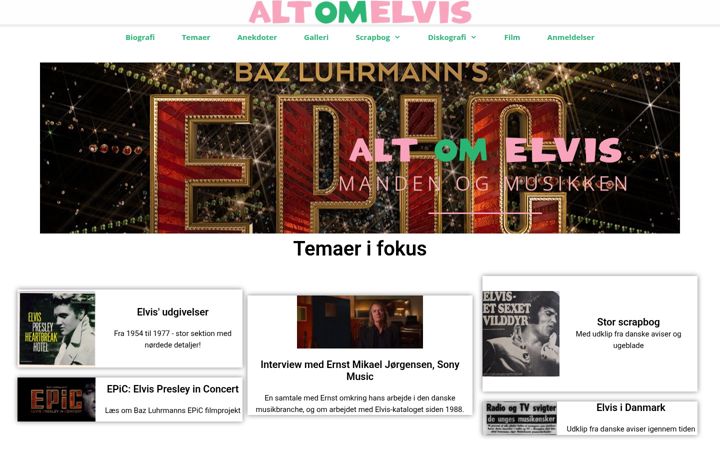 Snimka zaslona za altomelvis.dk