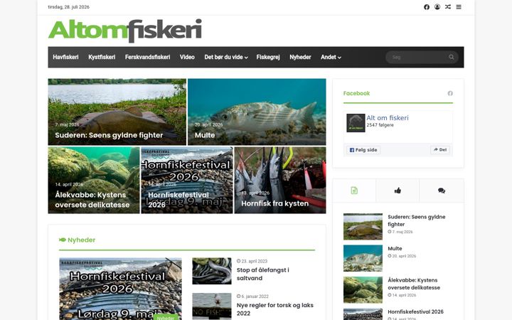 Screenshot von altomfiskeri.dk
