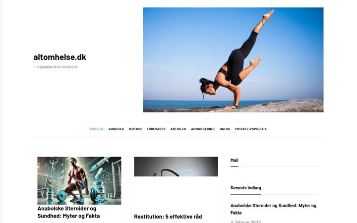 Screenshot of altomhelse.dk