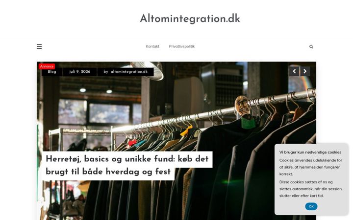 Screenshot of altomintegration.dk