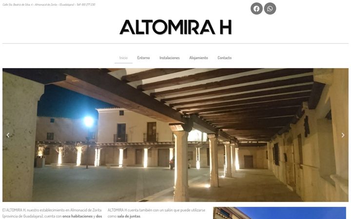 Screenshot von altomira-rural.com