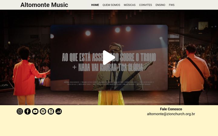 Screenshot of altomontemusic.com