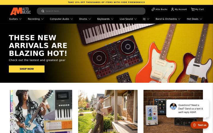 Screenshot of altomusic.com