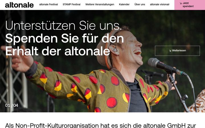 Screenshot of altonale.de