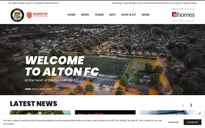 Screenshot von altonfc.com