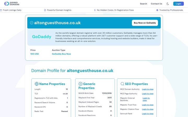 Screenshot von altonguesthouse.co.uk