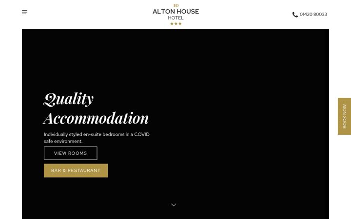 Screenshot of altonhousehotel.com