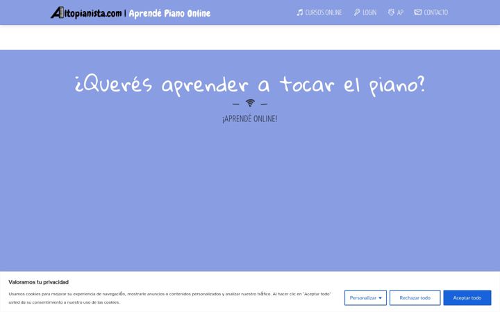Screenshot of altopianista.com