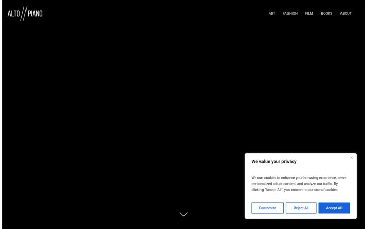 Screenshot of altopiano.studio