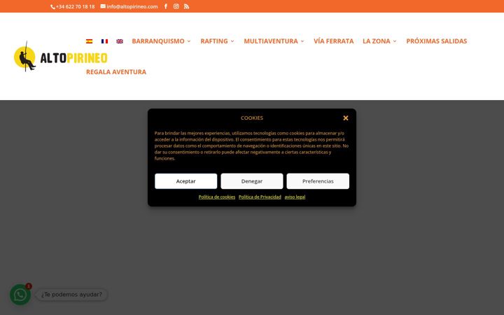 Screenshot of altopirineo.com