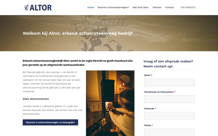 Képernyőkép: altor-schoorsteenveger.nl