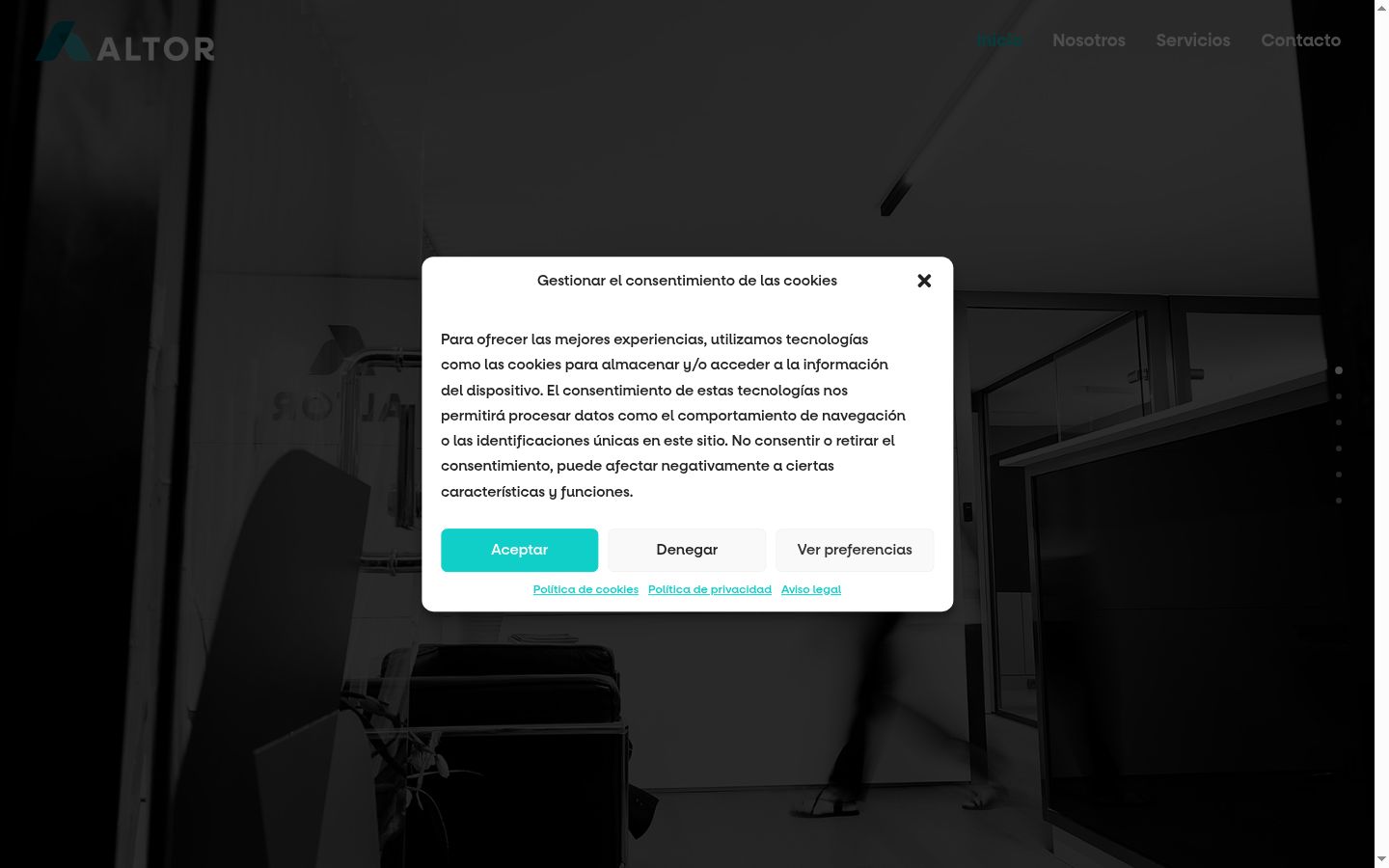 Snimka zaslona bannera za privolu prikazanog prije bilo kakve interakcije